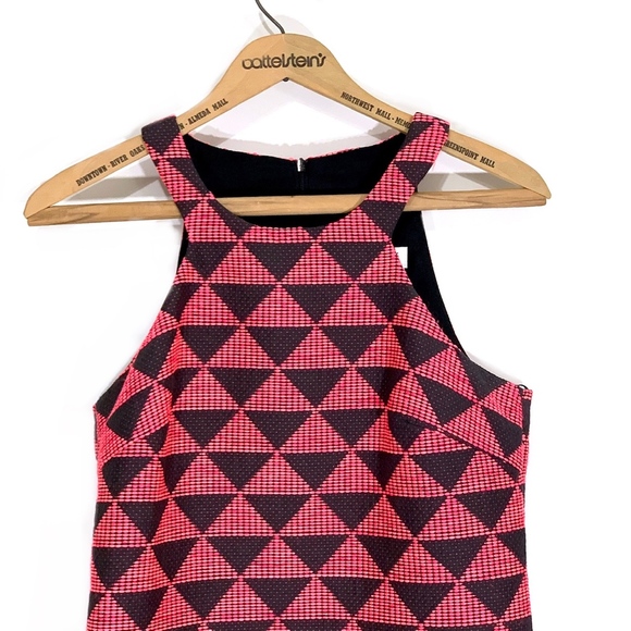 Trina Turk Pink & Gray Geometric Brocade - Picture 2 of 7